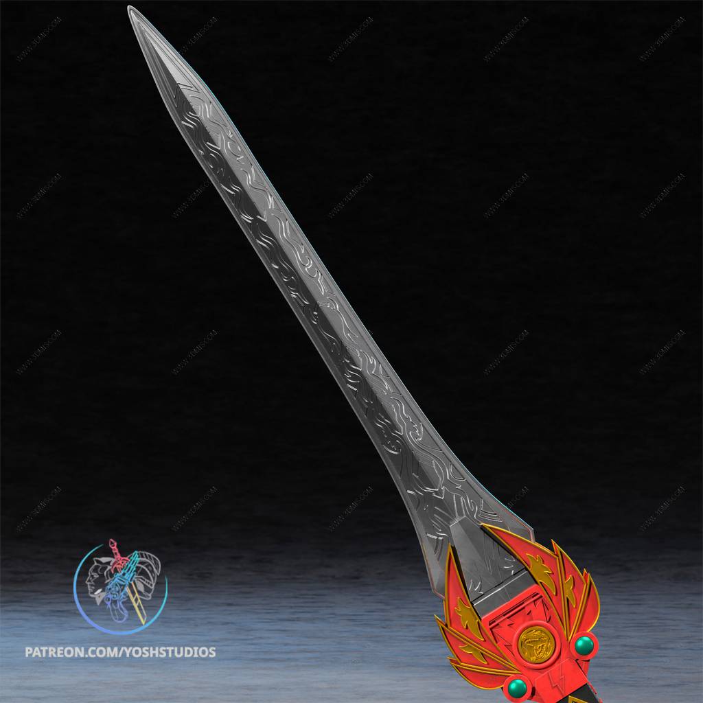 P站图纸印象馆 Yosh 超凡战队 红战士 威力剑 Yosh 超凡战队 红战士 威力剑