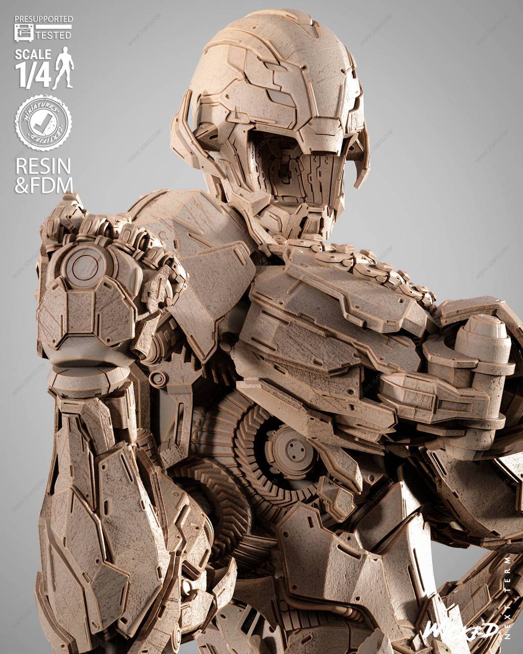 P站图纸印象馆 3DWicked 漫威 奥创 3DWicked 漫威 奥创