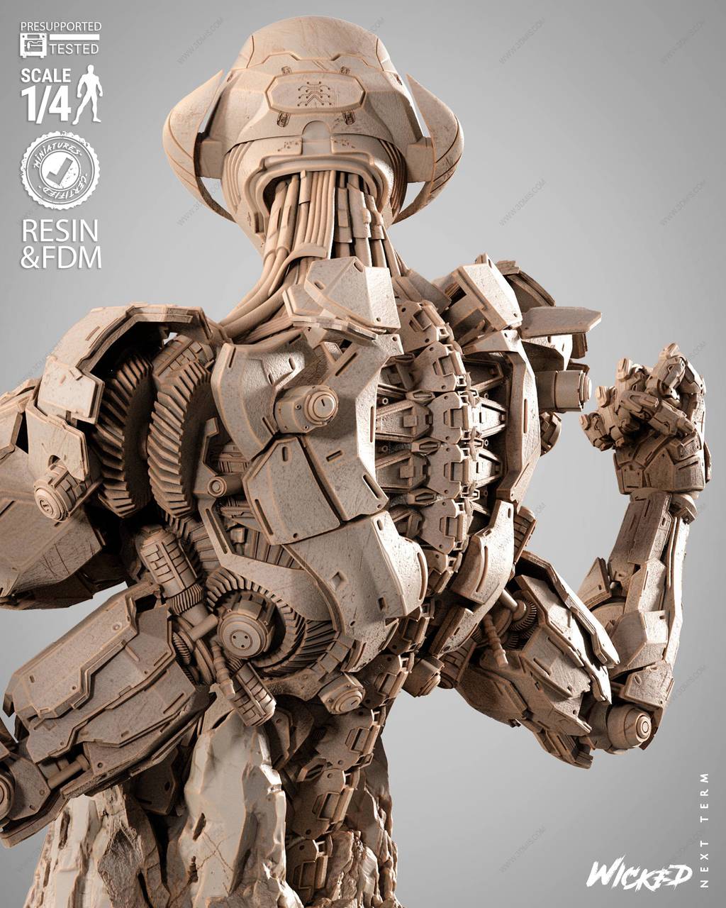 P站图纸印象馆 3DWicked 漫威 奥创 3DWicked 漫威 奥创