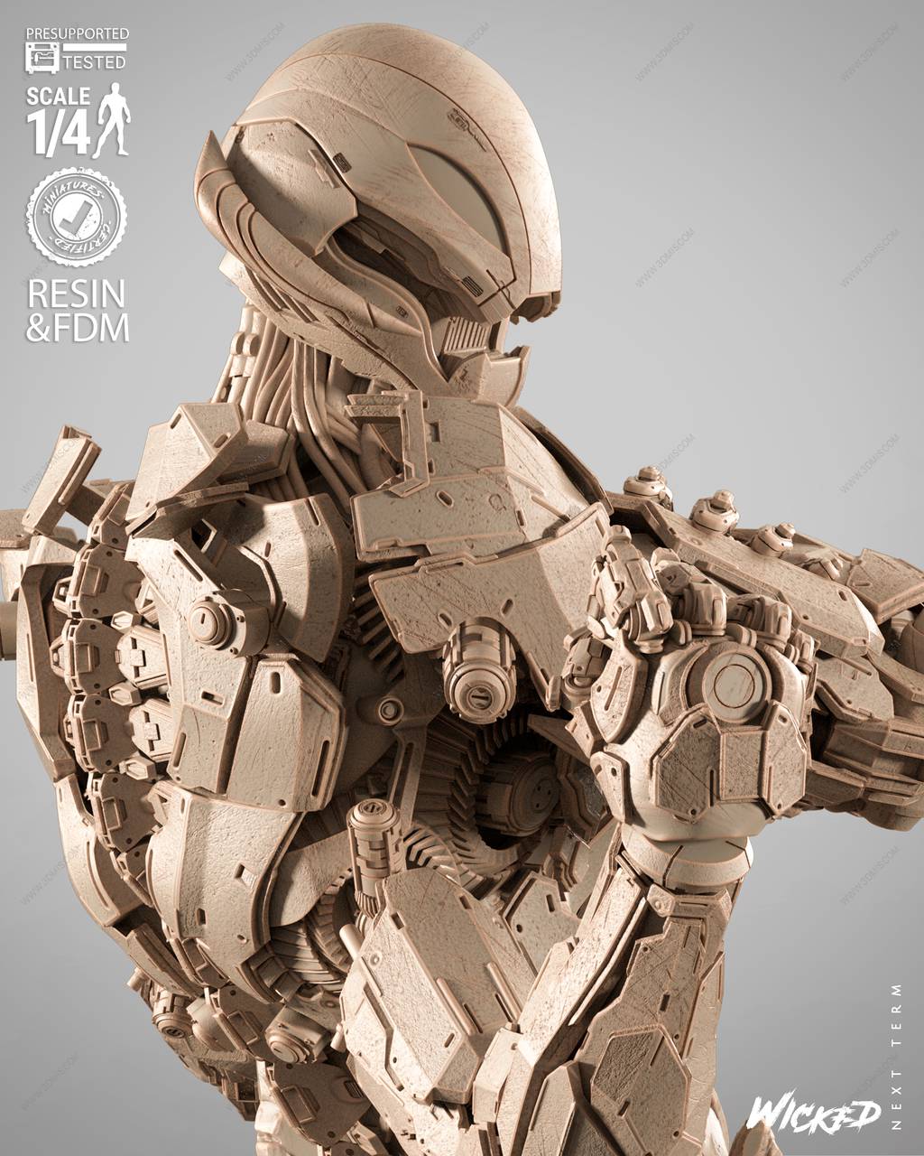 P站图纸印象馆 3DWicked 漫威 奥创 3DWicked 漫威 奥创