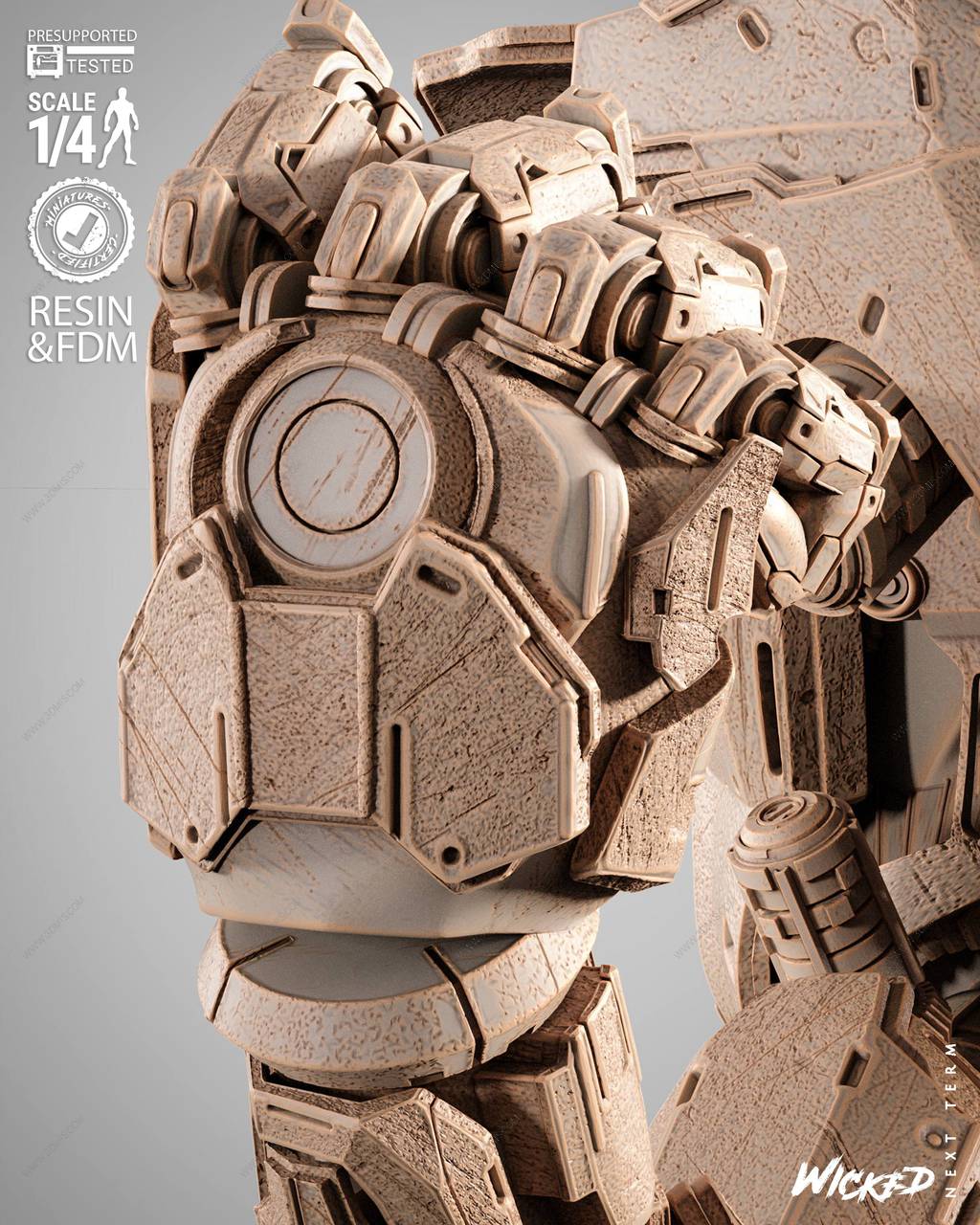 P站图纸印象馆 3DWicked 漫威 奥创 3DWicked 漫威 奥创