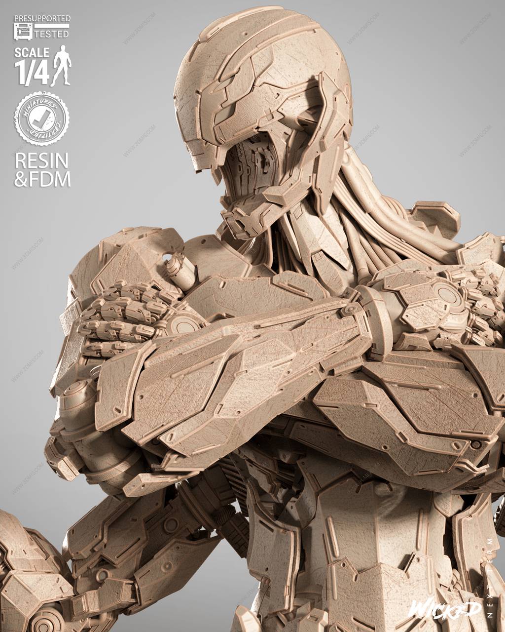 P站图纸印象馆 3DWicked 漫威 奥创 3DWicked 漫威 奥创