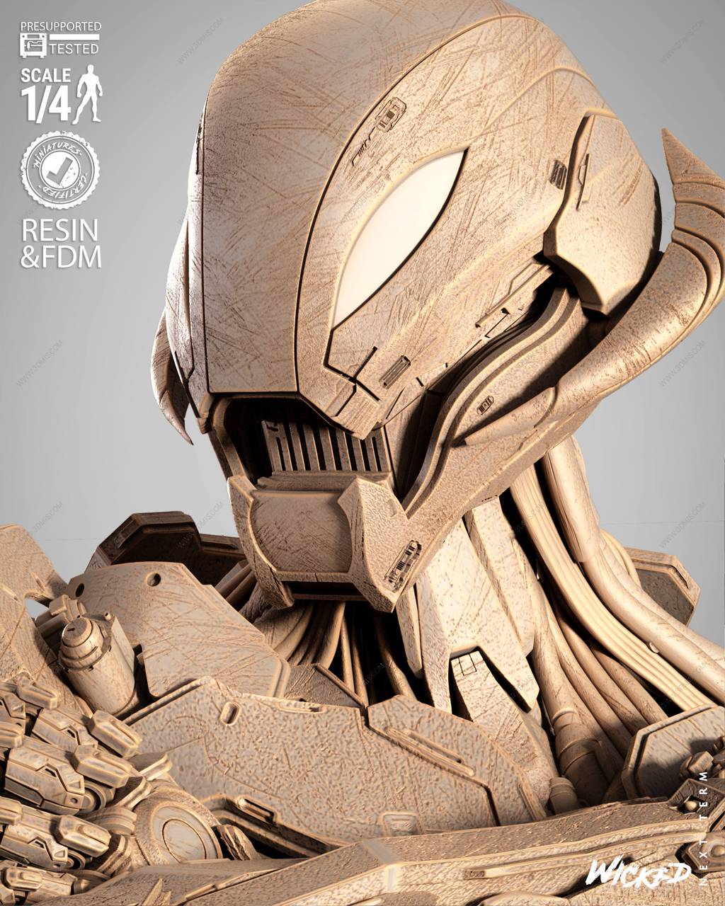 P站图纸印象馆 3DWicked 漫威 奥创 3DWicked 漫威 奥创