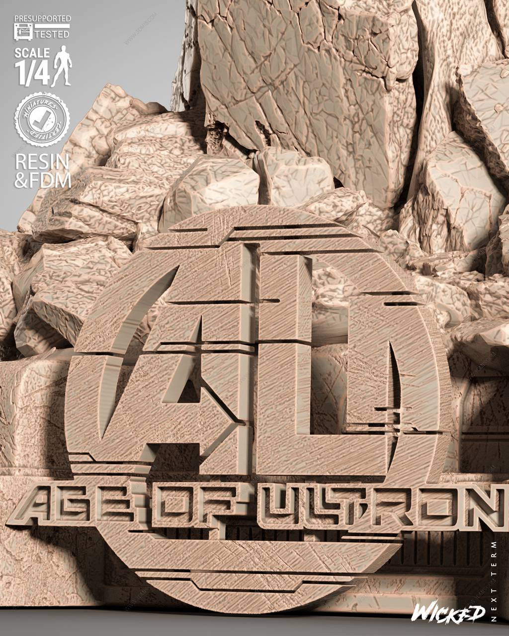 P站图纸印象馆 3DWicked 漫威 奥创 3DWicked 漫威 奥创