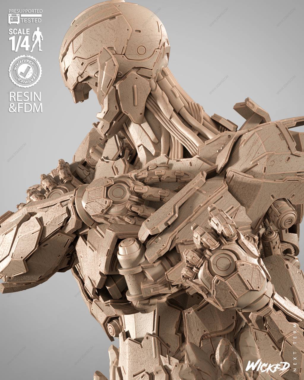 P站图纸印象馆 3DWicked 漫威 奥创 3DWicked 漫威 奥创