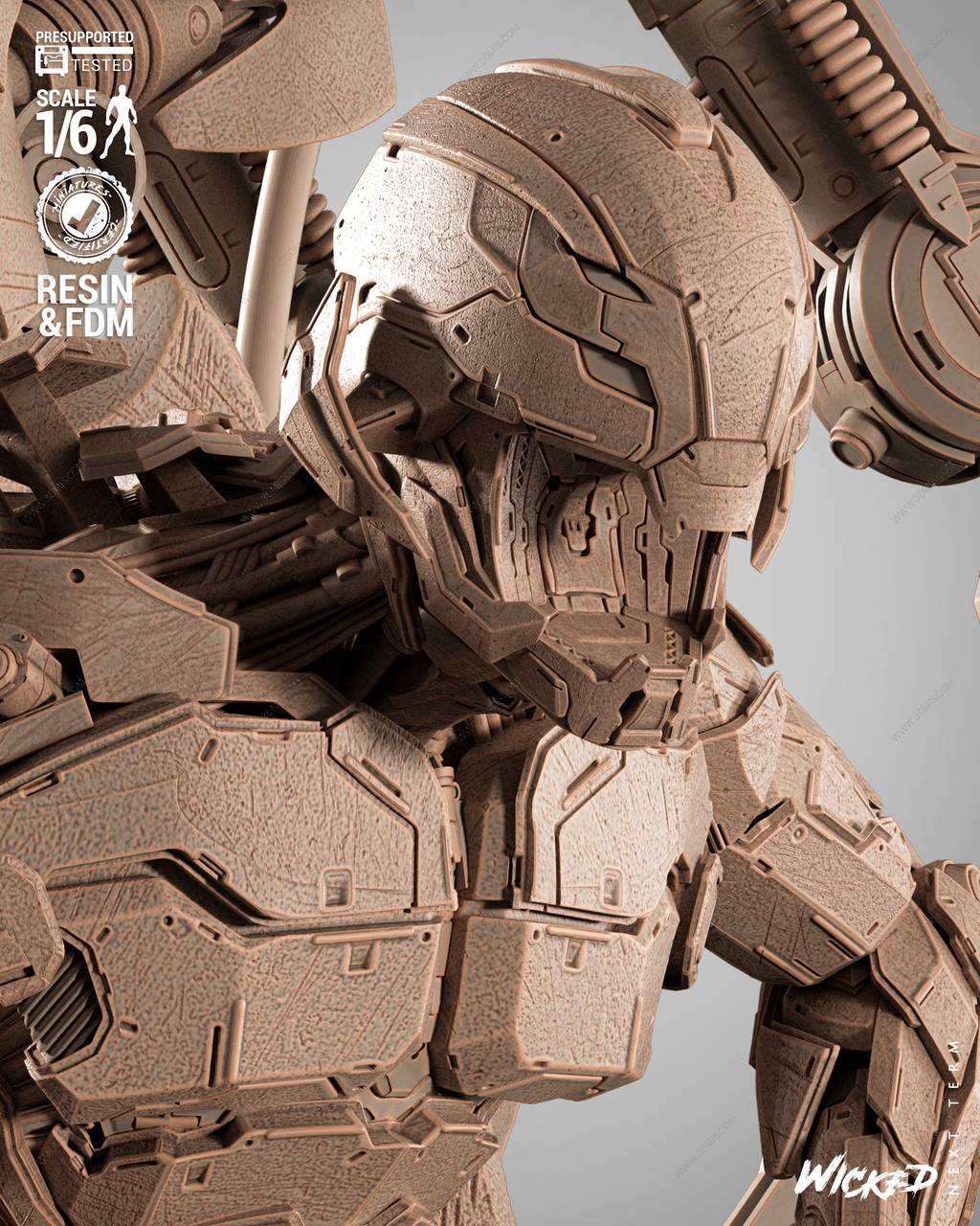 P站图纸印象馆 3DWicked 漫威 奥创 3DWicked 漫威 奥创