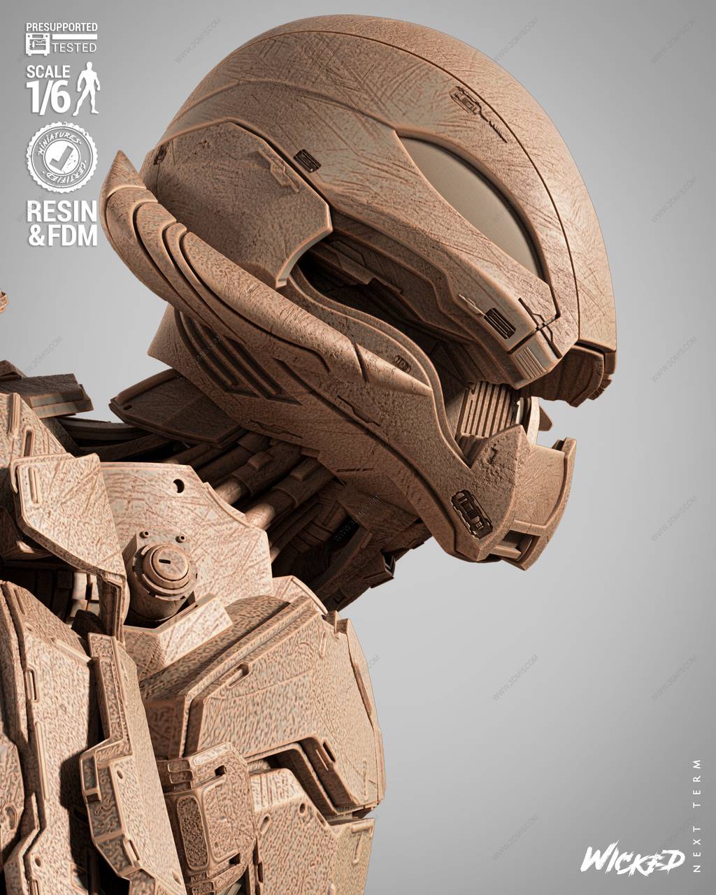 P站图纸印象馆 3DWicked 漫威 奥创 3DWicked 漫威 奥创