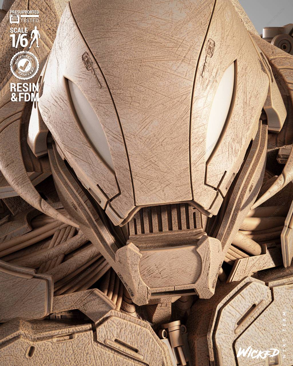 P站图纸印象馆 3DWicked 漫威 奥创 3DWicked 漫威 奥创