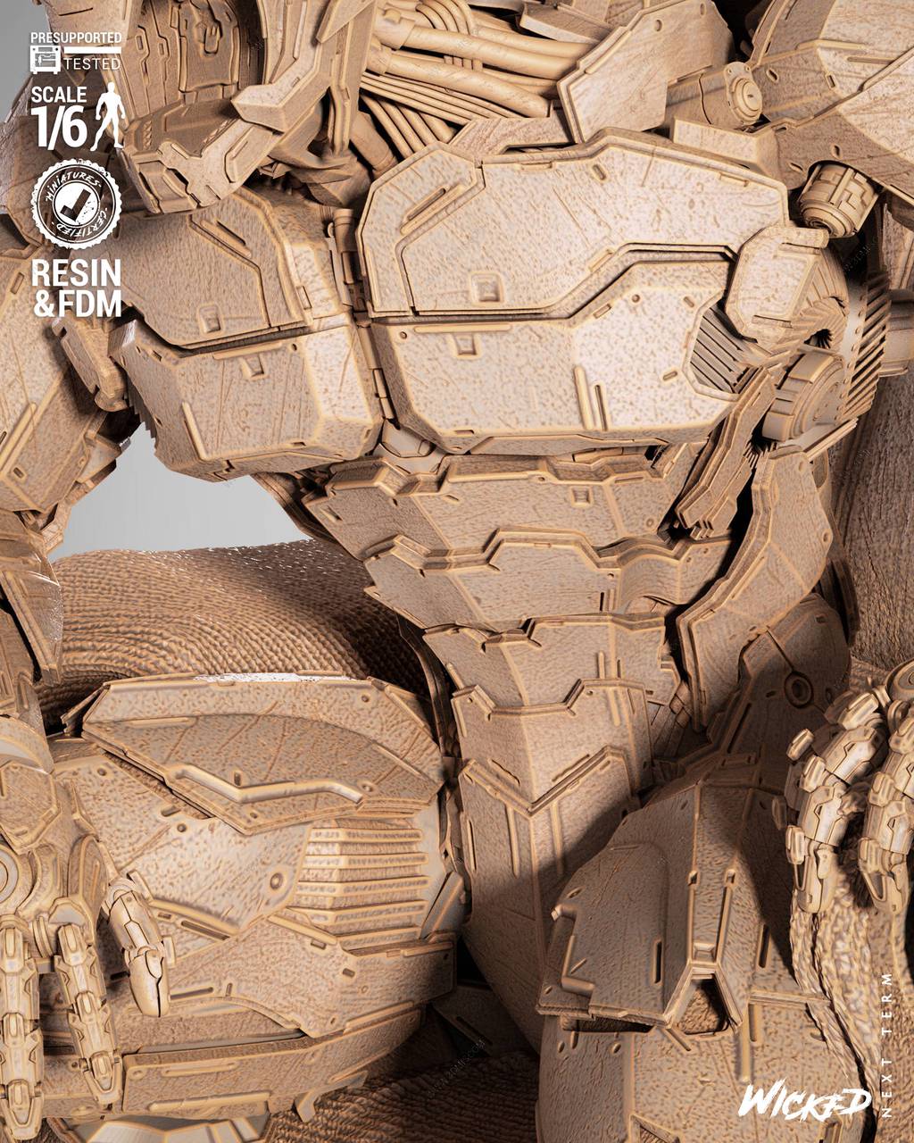 P站图纸印象馆 3DWicked 漫威 奥创 3DWicked 漫威 奥创