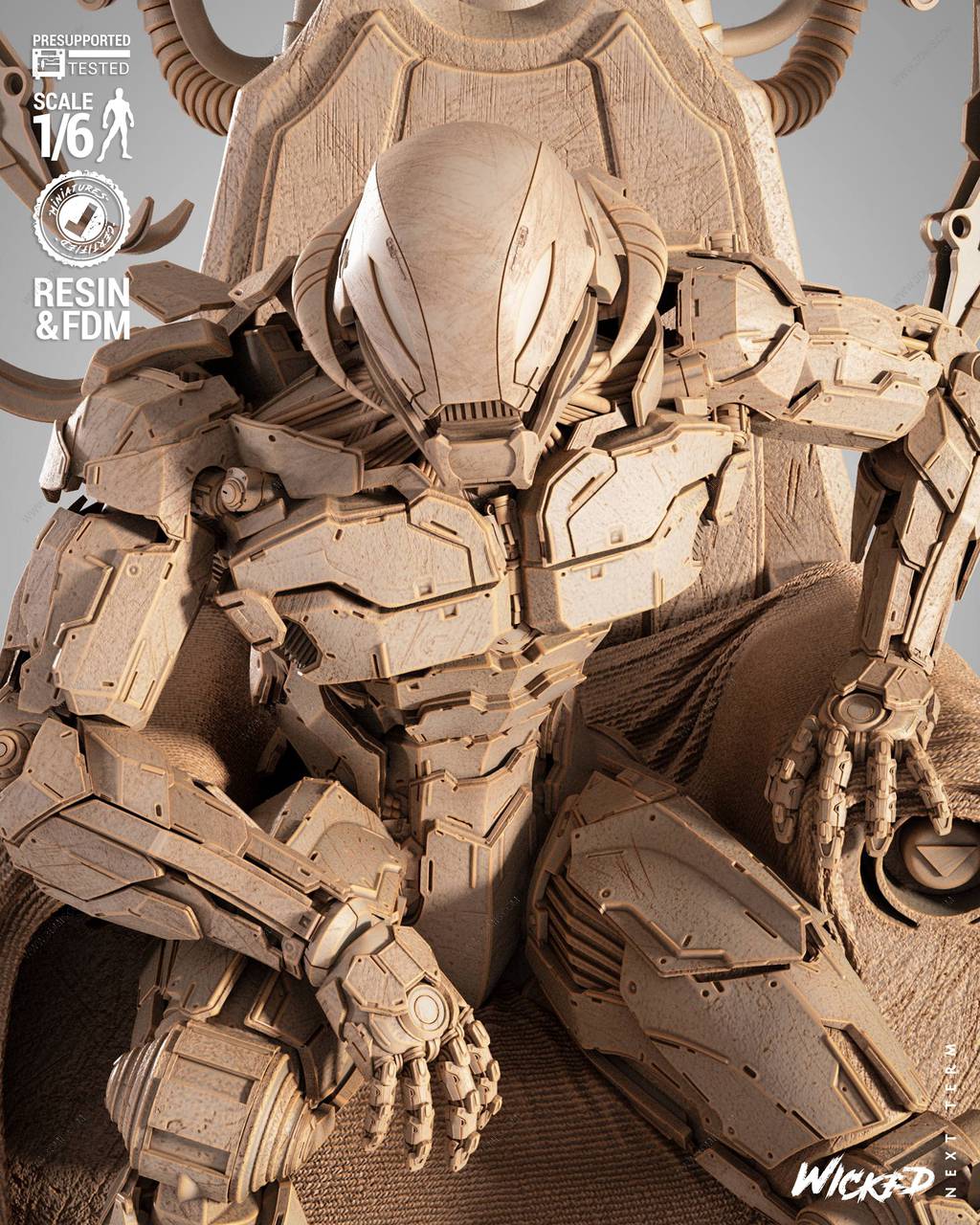 P站图纸印象馆 3DWicked 漫威 奥创 3DWicked 漫威 奥创