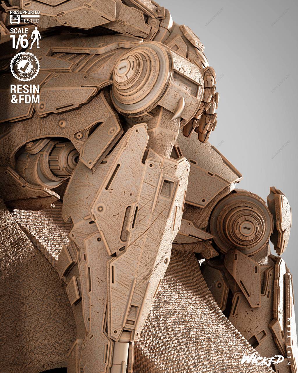 P站图纸印象馆 3DWicked 漫威 奥创 3DWicked 漫威 奥创