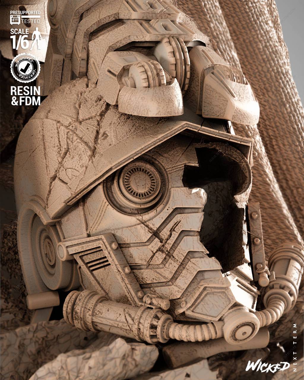 P站图纸印象馆 3DWicked 漫威 奥创 3DWicked 漫威 奥创