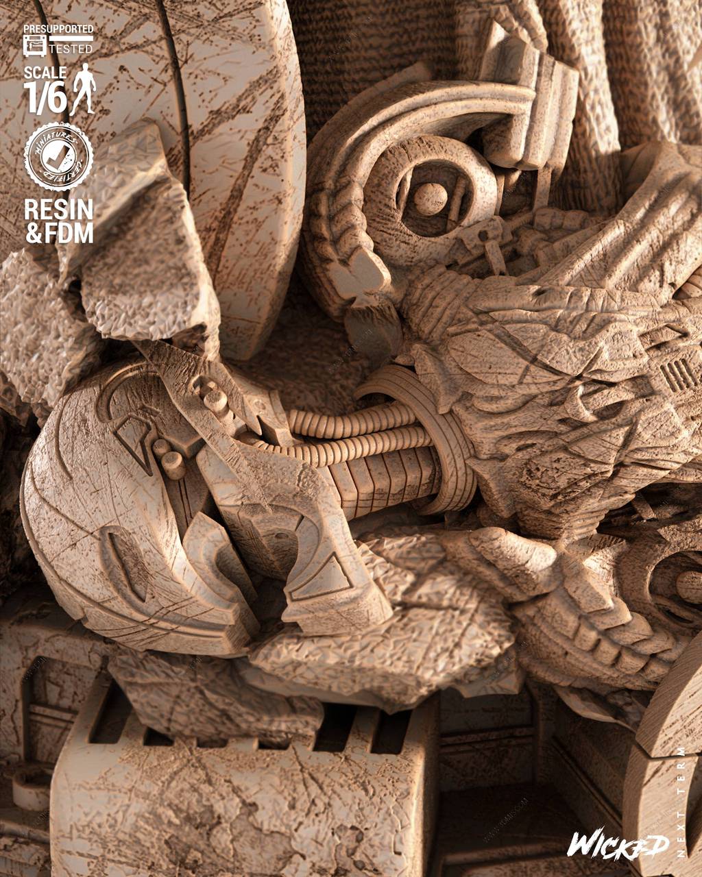 P站图纸印象馆 3DWicked 漫威 奥创 3DWicked 漫威 奥创