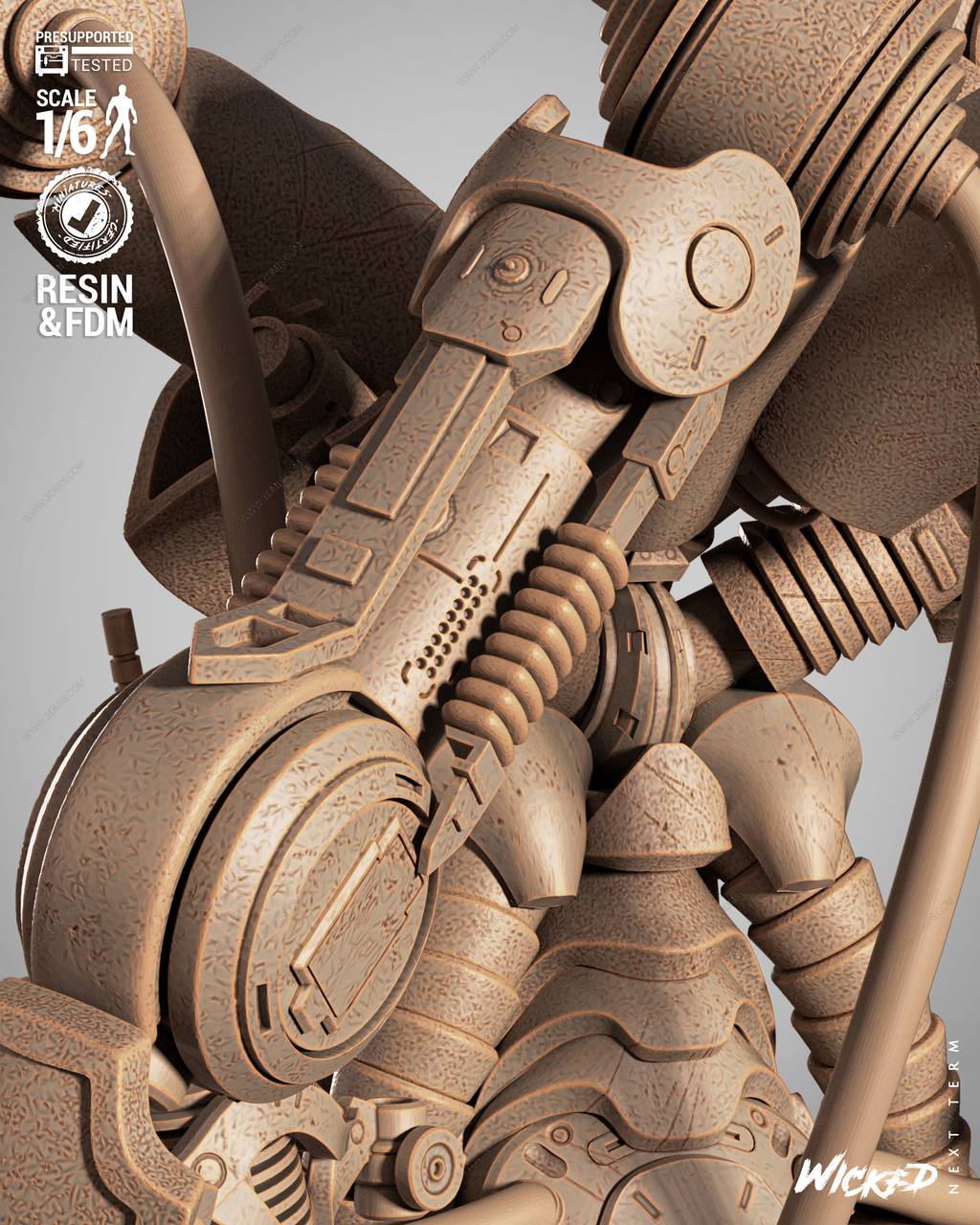 P站图纸印象馆 3DWicked 漫威 奥创 3DWicked 漫威 奥创