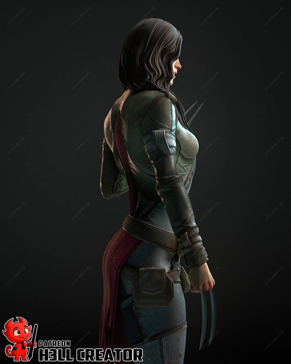 P站图纸印象馆 H3LL 漫威 劳拉·金尼 H3LL 漫威 劳拉·金尼