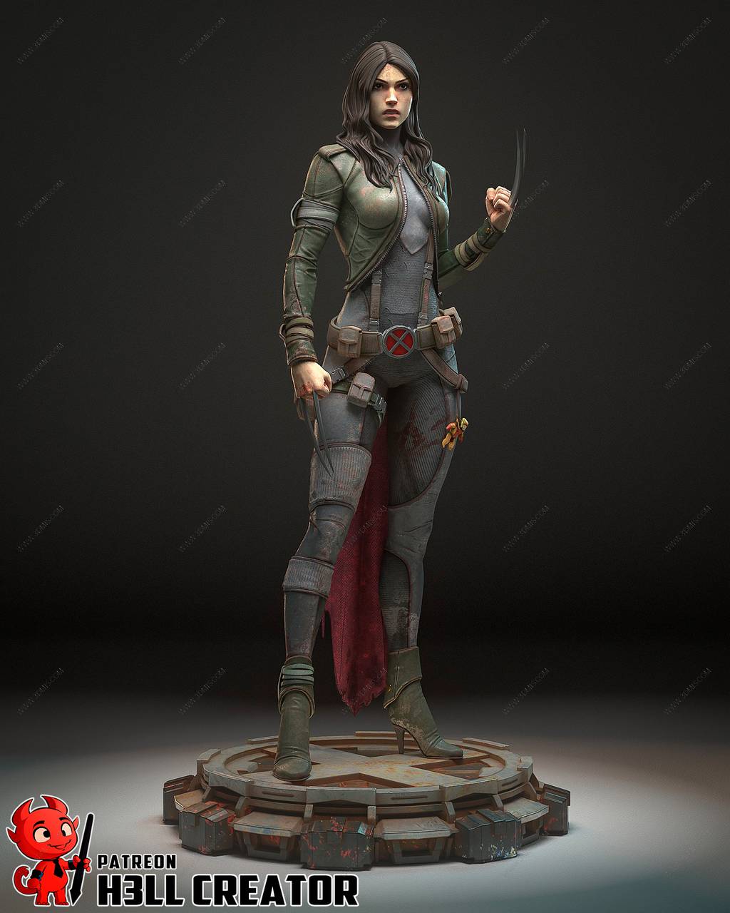 P站图纸印象馆 H3LL 漫威 劳拉·金尼 H3LL 漫威 劳拉·金尼