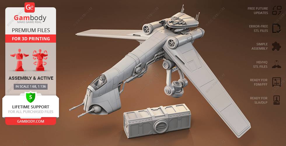 P站图纸印象馆 Gambody 星球大战 共和国攻击炮艇 Gambody 星球大战 共和国攻击炮艇