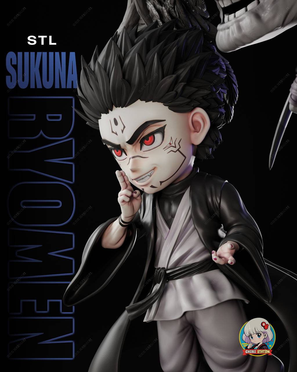 P站图纸印象馆 Chibi Station 咒术回战 两面宿傩 Chibi Station 咒术回战 两面宿傩