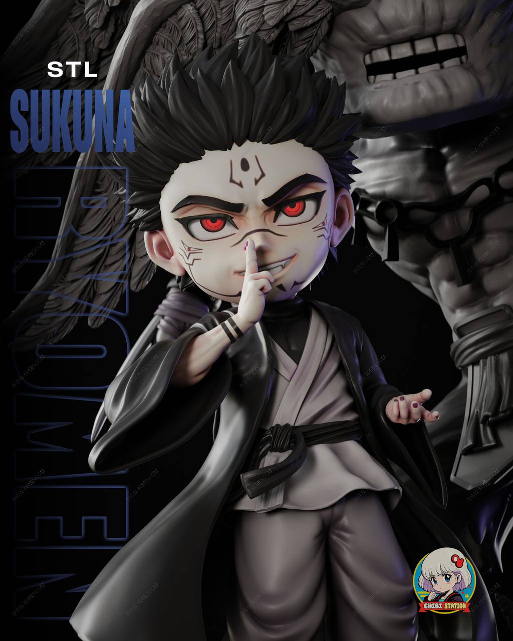 P站图纸印象馆 Chibi Station 咒术回战 两面宿傩 Chibi Station 咒术回战 两面宿傩