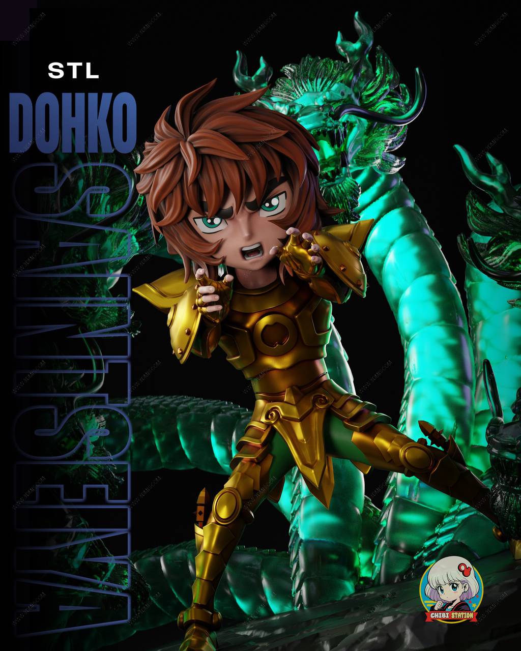 P站图纸印象馆 Chibi Station 圣斗士星矢 天秤座 童虎 Chibi Station 圣斗士星矢 天秤座 童虎