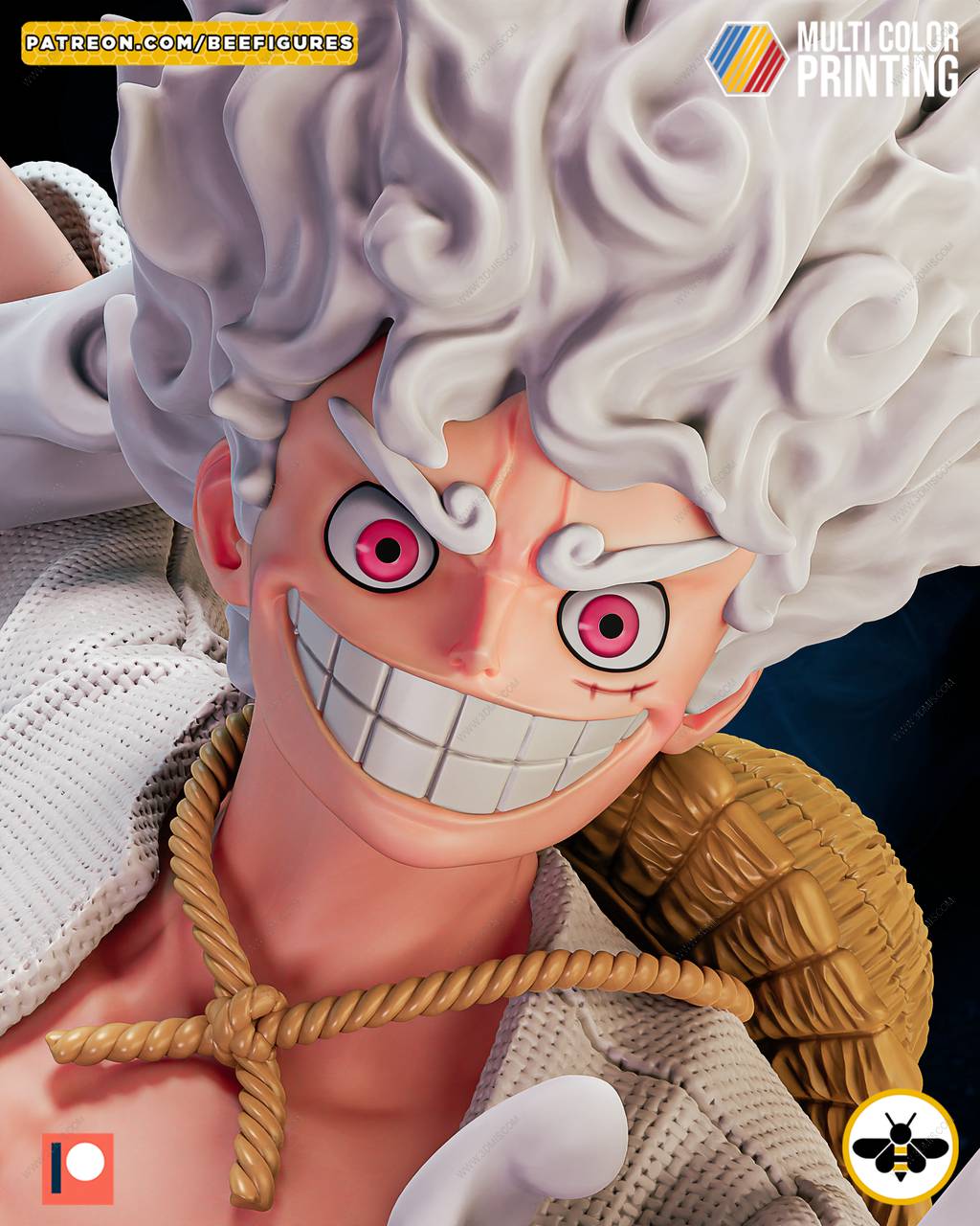 P站图纸印象馆 Bee Figures 海贼王 路飞 五档形态 Bee Figures 海贼王 路飞 五档形态