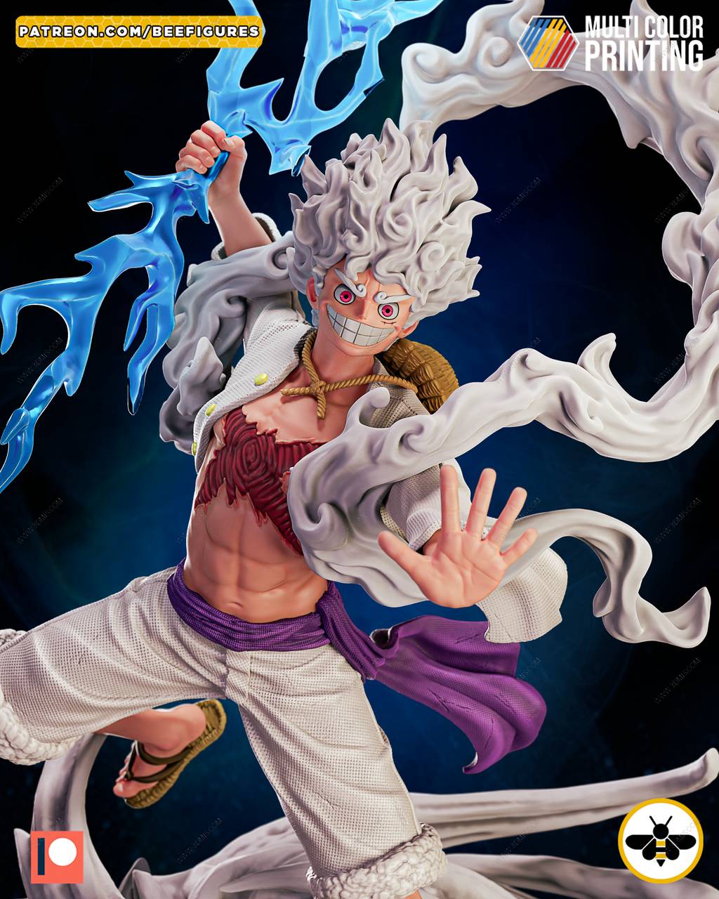 P站图纸印象馆 Bee Figures 海贼王 路飞 五档形态 Bee Figures 海贼王 路飞 五档形态