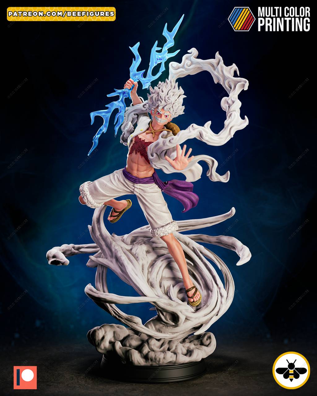 P站图纸印象馆 Bee Figures 海贼王 路飞 五档形态 Bee Figures 海贼王 路飞 五档形态