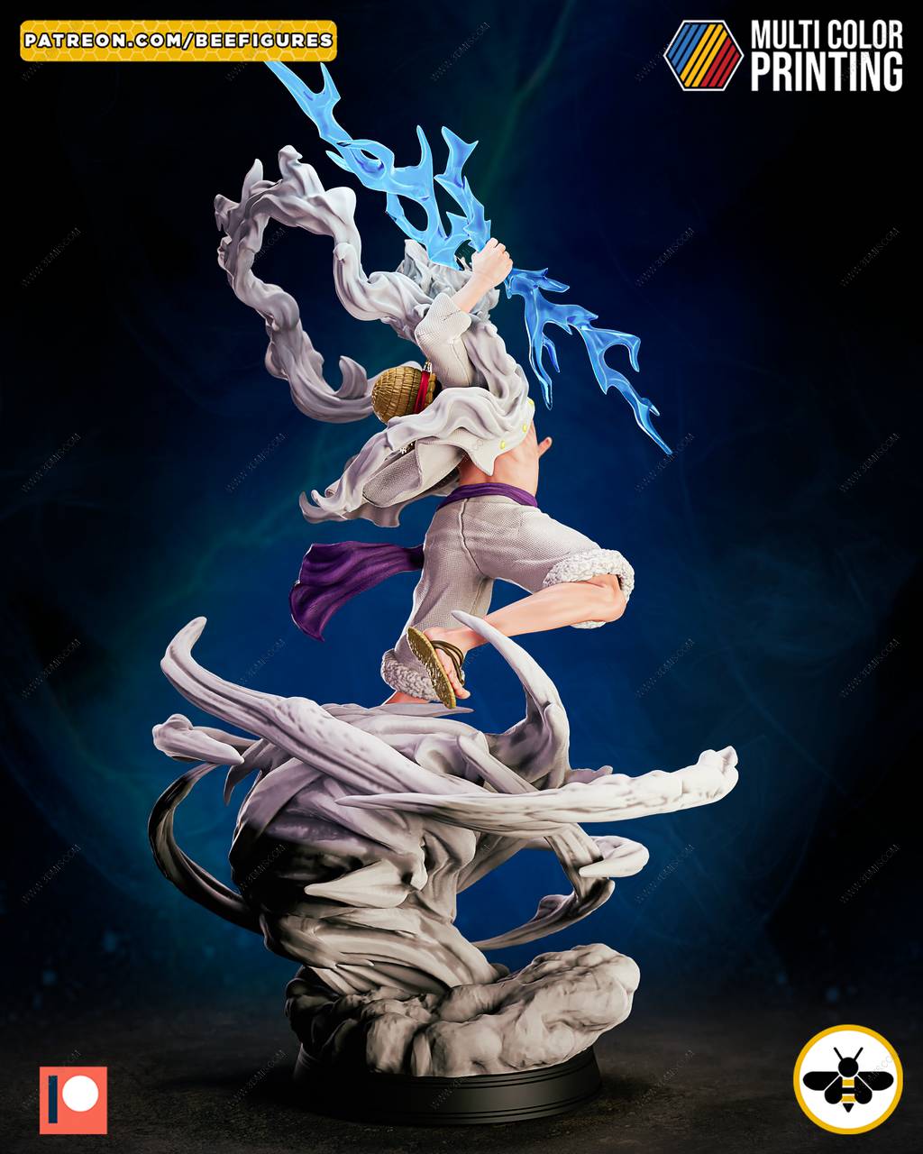 P站图纸印象馆 Bee Figures 海贼王 路飞 五档形态 Bee Figures 海贼王 路飞 五档形态