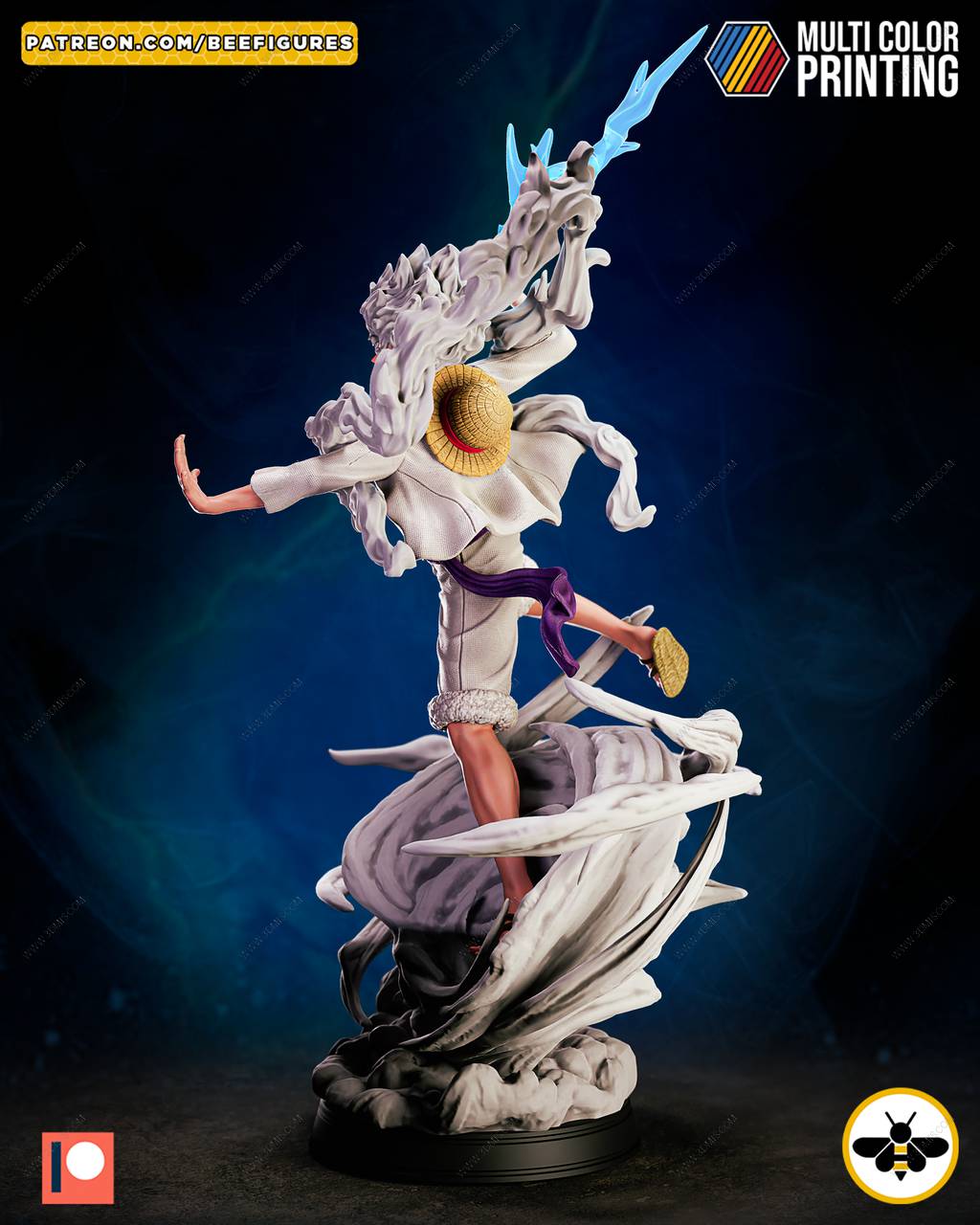 P站图纸印象馆 Bee Figures 海贼王 路飞 五档形态 Bee Figures 海贼王 路飞 五档形态