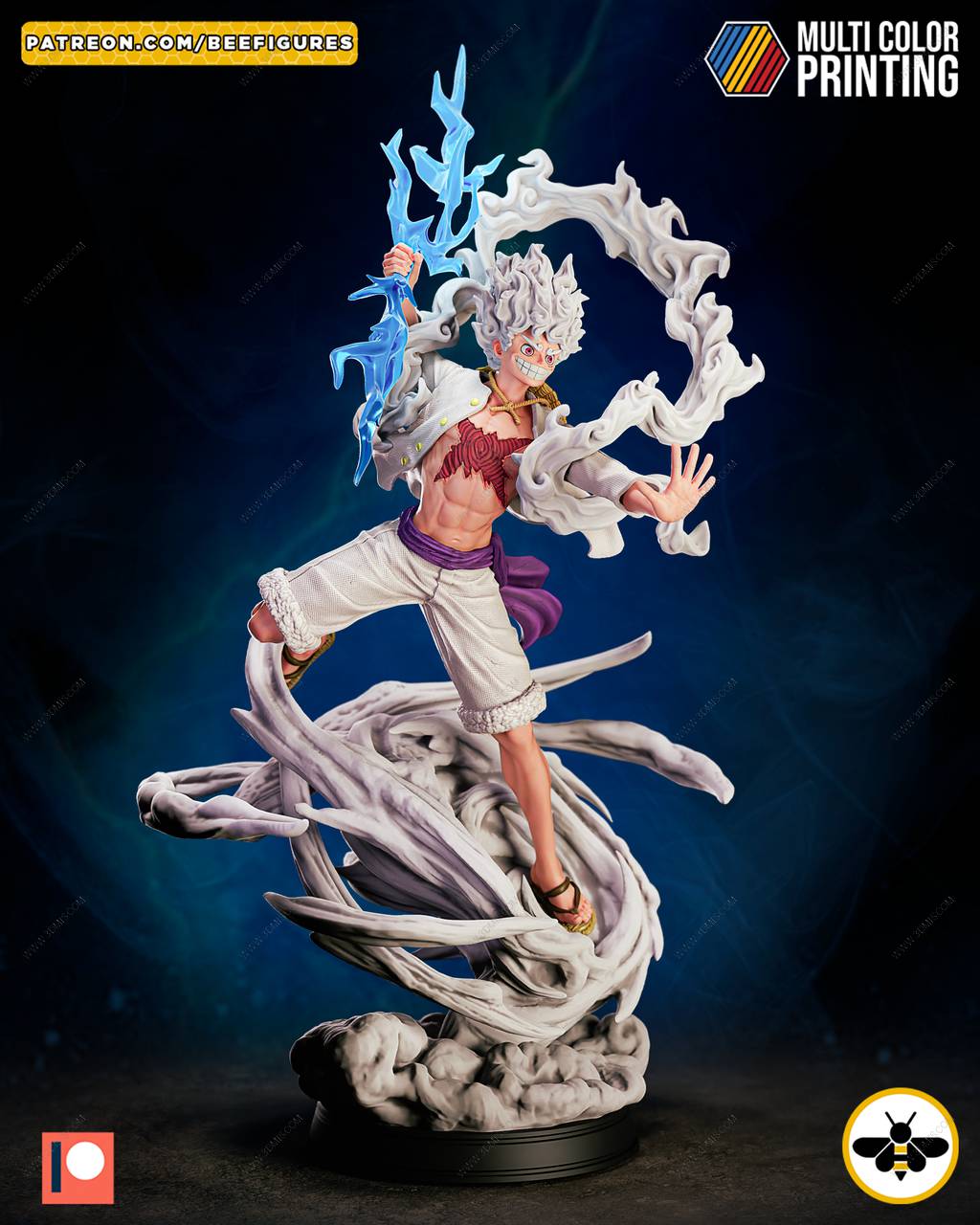P站图纸印象馆 Bee Figures 海贼王 路飞 五档形态 Bee Figures 海贼王 路飞 五档形态