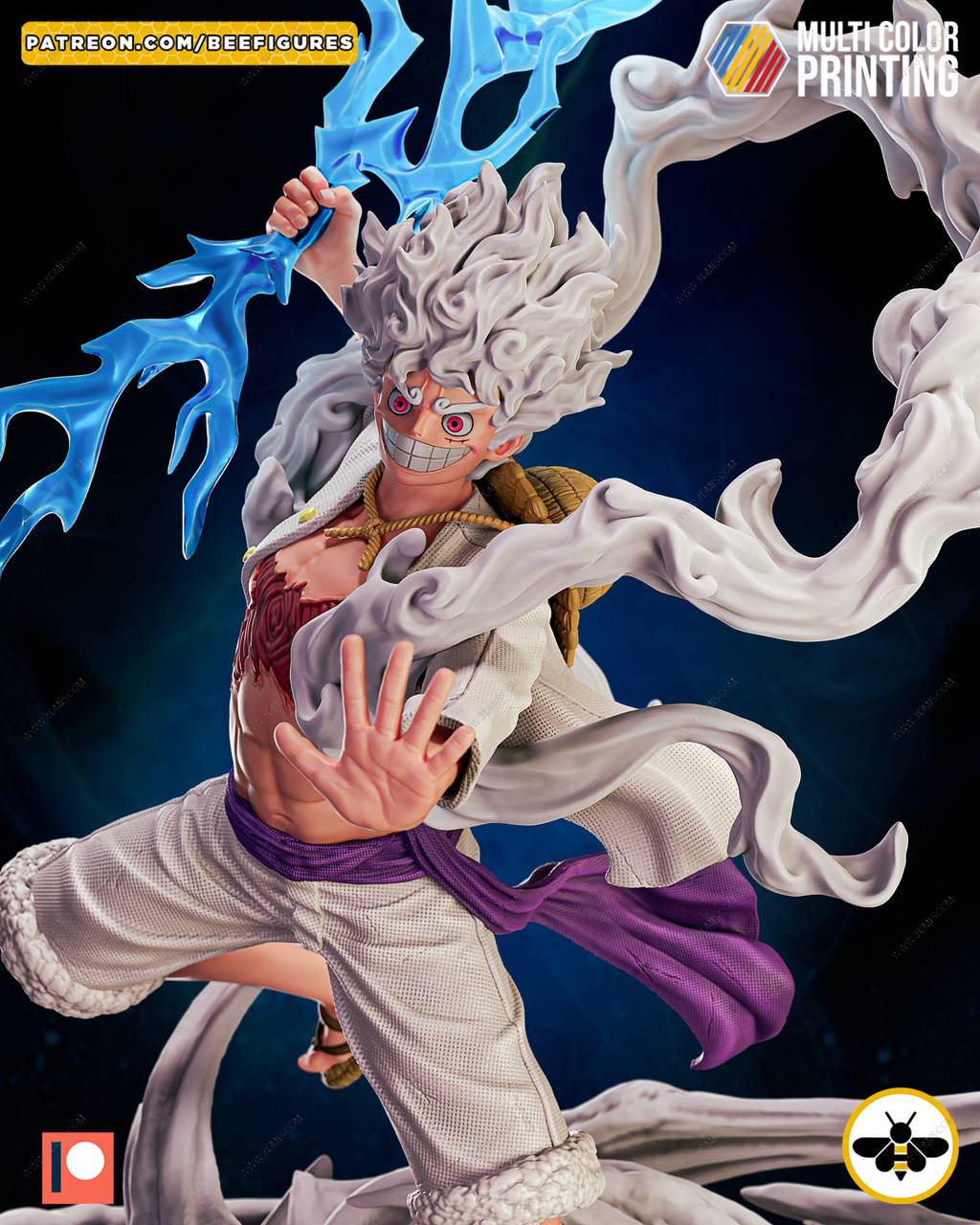 P站图纸印象馆 Bee Figures 海贼王 路飞 五档形态 Bee Figures 海贼王 路飞 五档形态