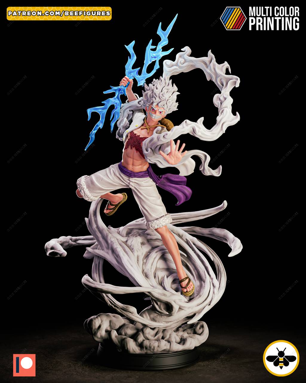 P站图纸印象馆 Bee Figures 海贼王 路飞 五档形态 Bee Figures 海贼王 路飞 五档形态