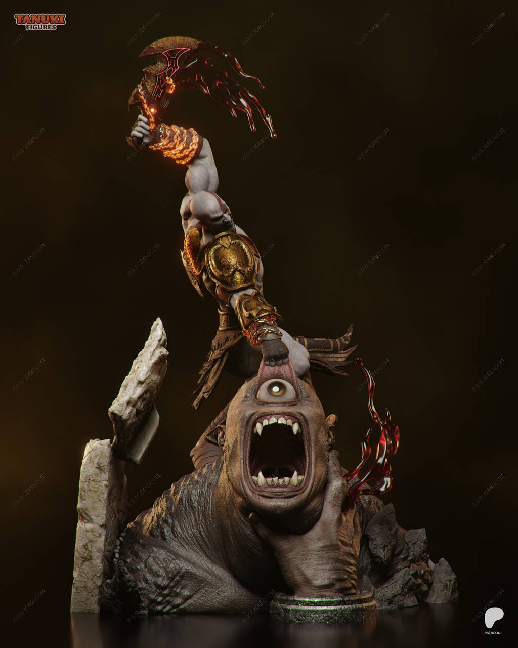 P站图纸印象馆 Tanuki Figures 战神 克雷多斯 Tanuki Figures 战神 克雷多斯