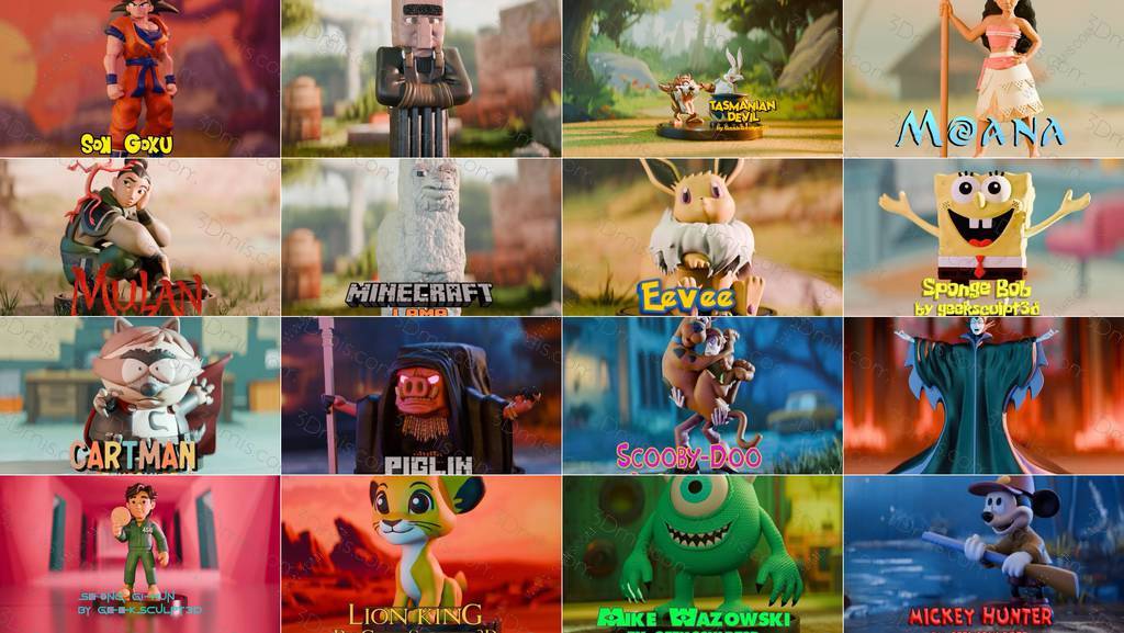 P站图纸印象馆 卡通人物合集 卡通人物合集