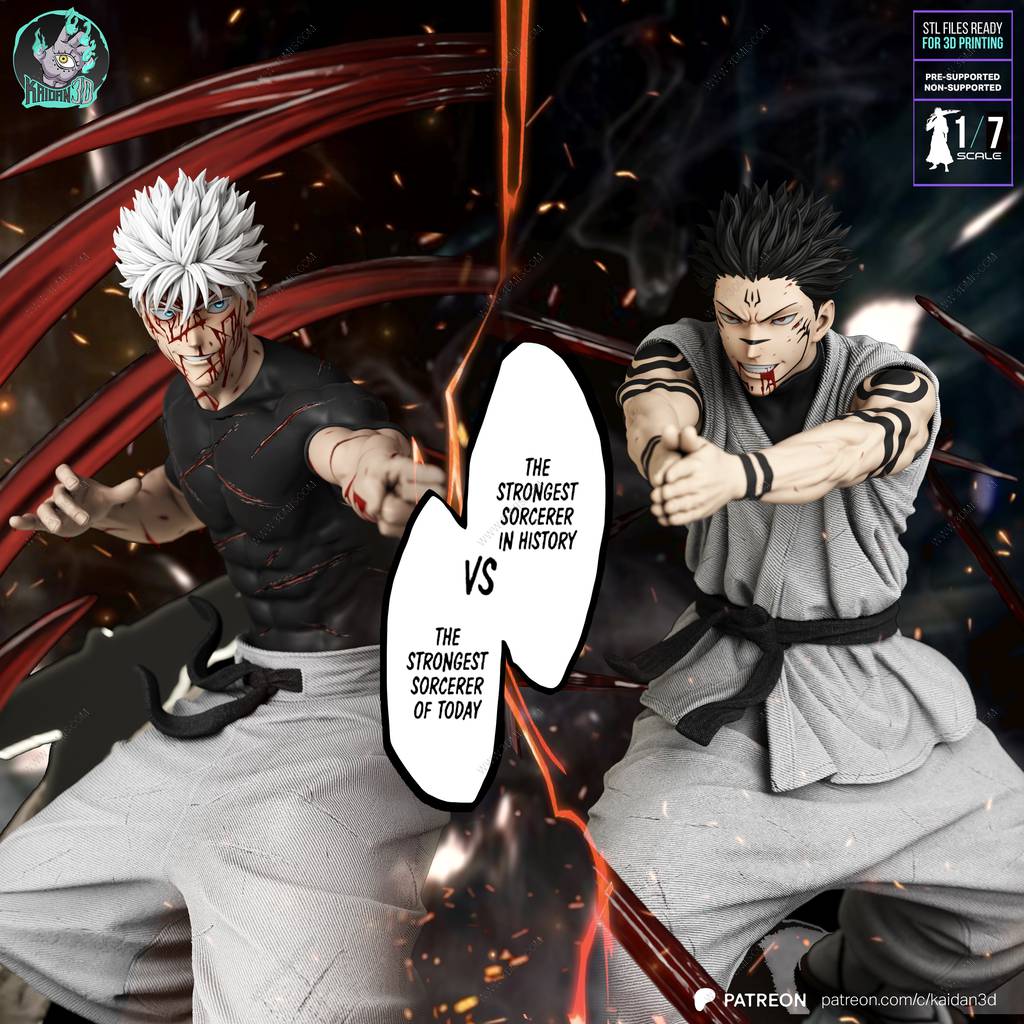 P站图纸印象馆 Kaidan 咒术回战 五条悟和两面宿傩 Kaidan 咒术回战 五条悟和两面宿傩