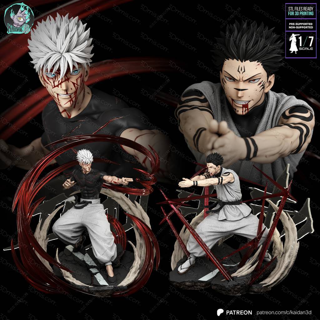 P站图纸印象馆 Kaidan 咒术回战 五条悟和两面宿傩 Kaidan 咒术回战 五条悟和两面宿傩