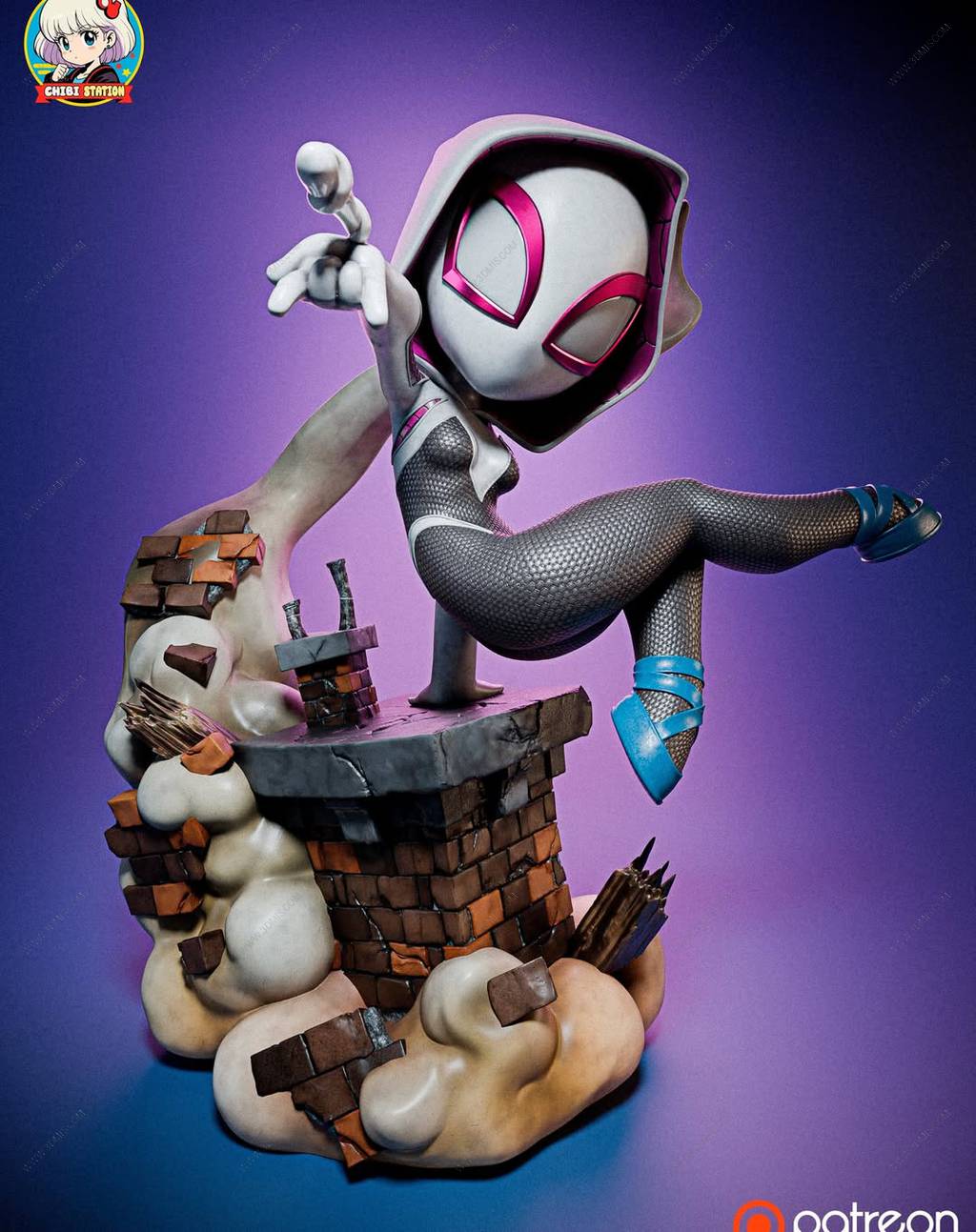 P站图纸印象馆 漫威 蜘蛛格温 漫威 蜘蛛格温