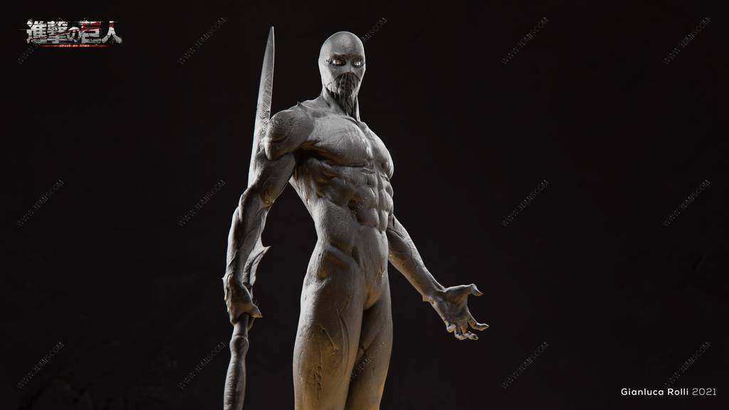 P站图纸印象馆 进击的巨人 战锤巨人 进击的巨人 战锤巨人