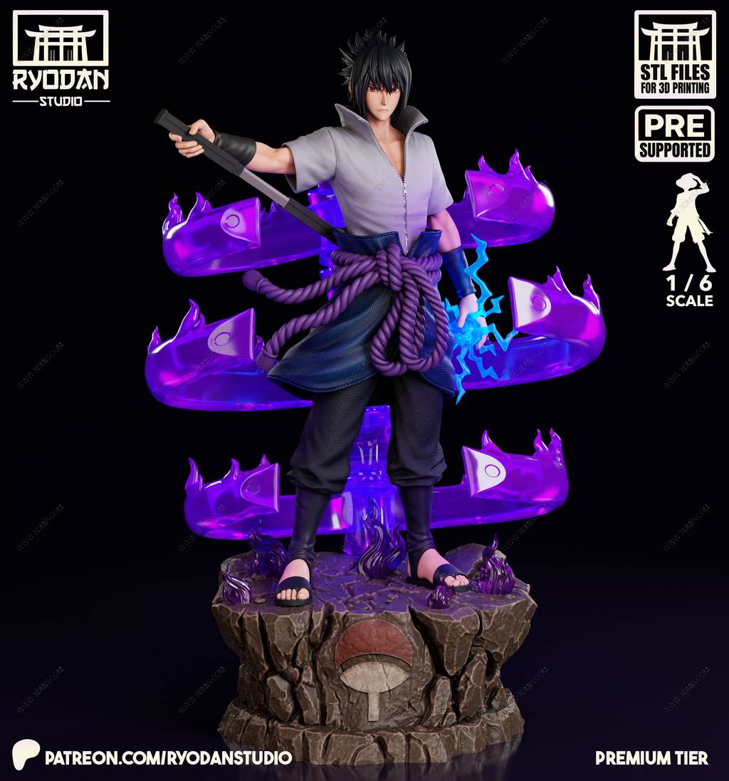 P站图纸印象馆 Ryodan 火影忍者 宇智波佐助 Ryodan 火影忍者 宇智波佐助