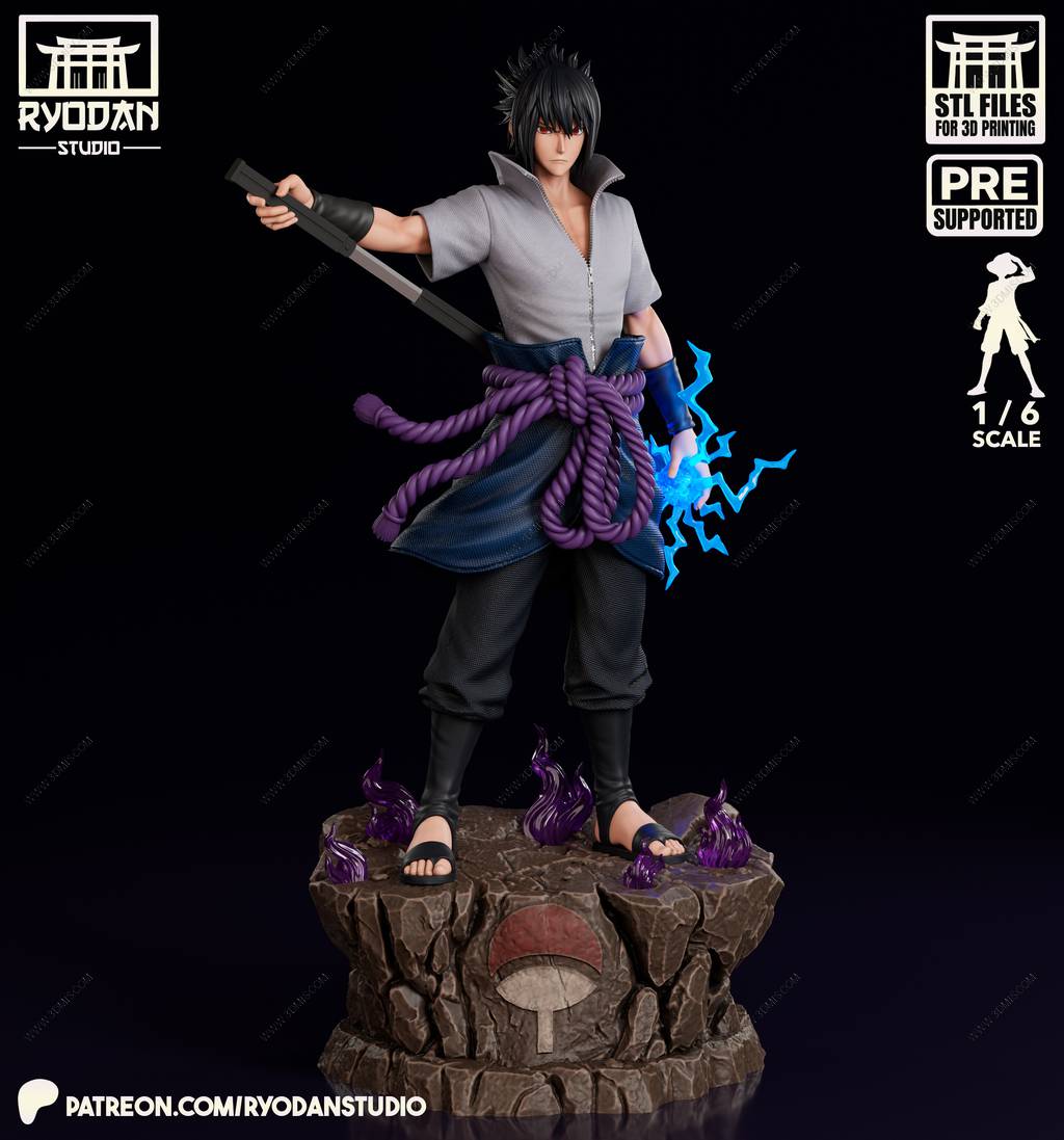 P站图纸印象馆 Ryodan 火影忍者 宇智波佐助 Ryodan 火影忍者 宇智波佐助