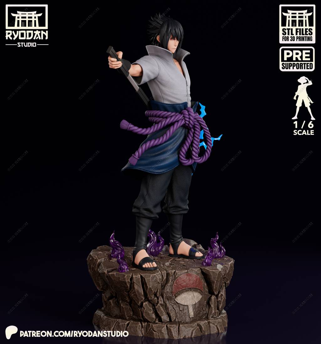 P站图纸印象馆 Ryodan 火影忍者 宇智波佐助 Ryodan 火影忍者 宇智波佐助