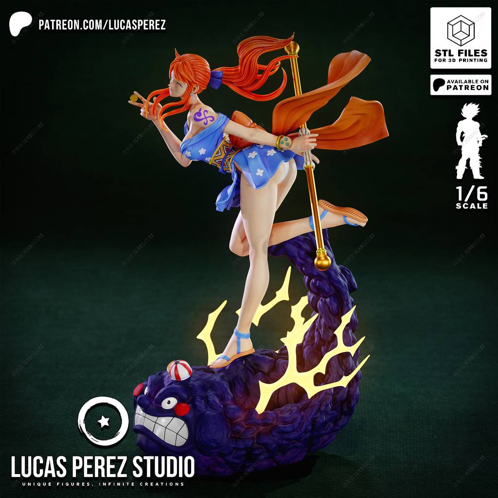 P站图纸印象馆 Lucas Perez 海贼王 娜美 Lucas Perez 海贼王 娜美