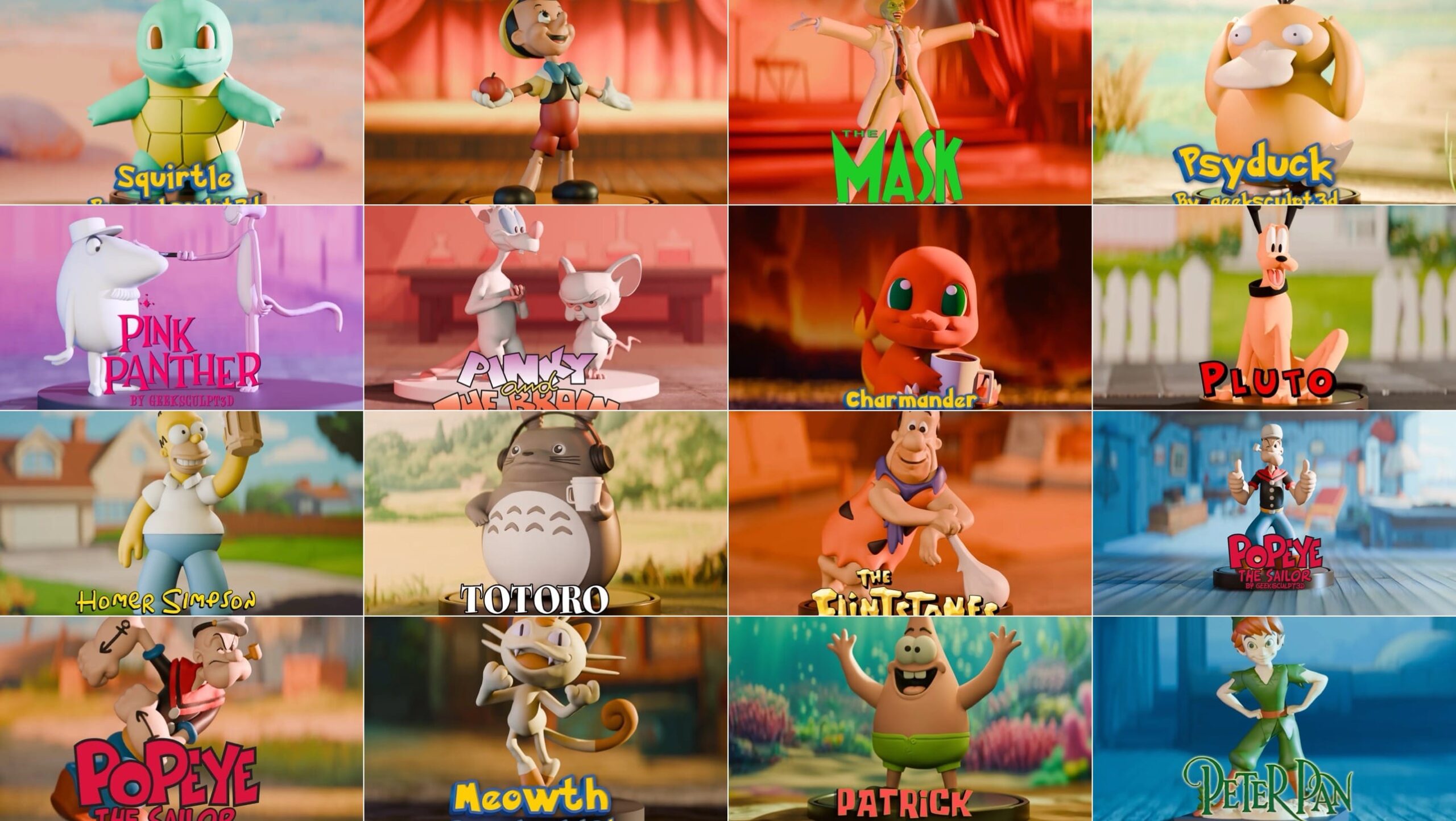 P站图纸印象馆 卡通人物合集 卡通人物合集