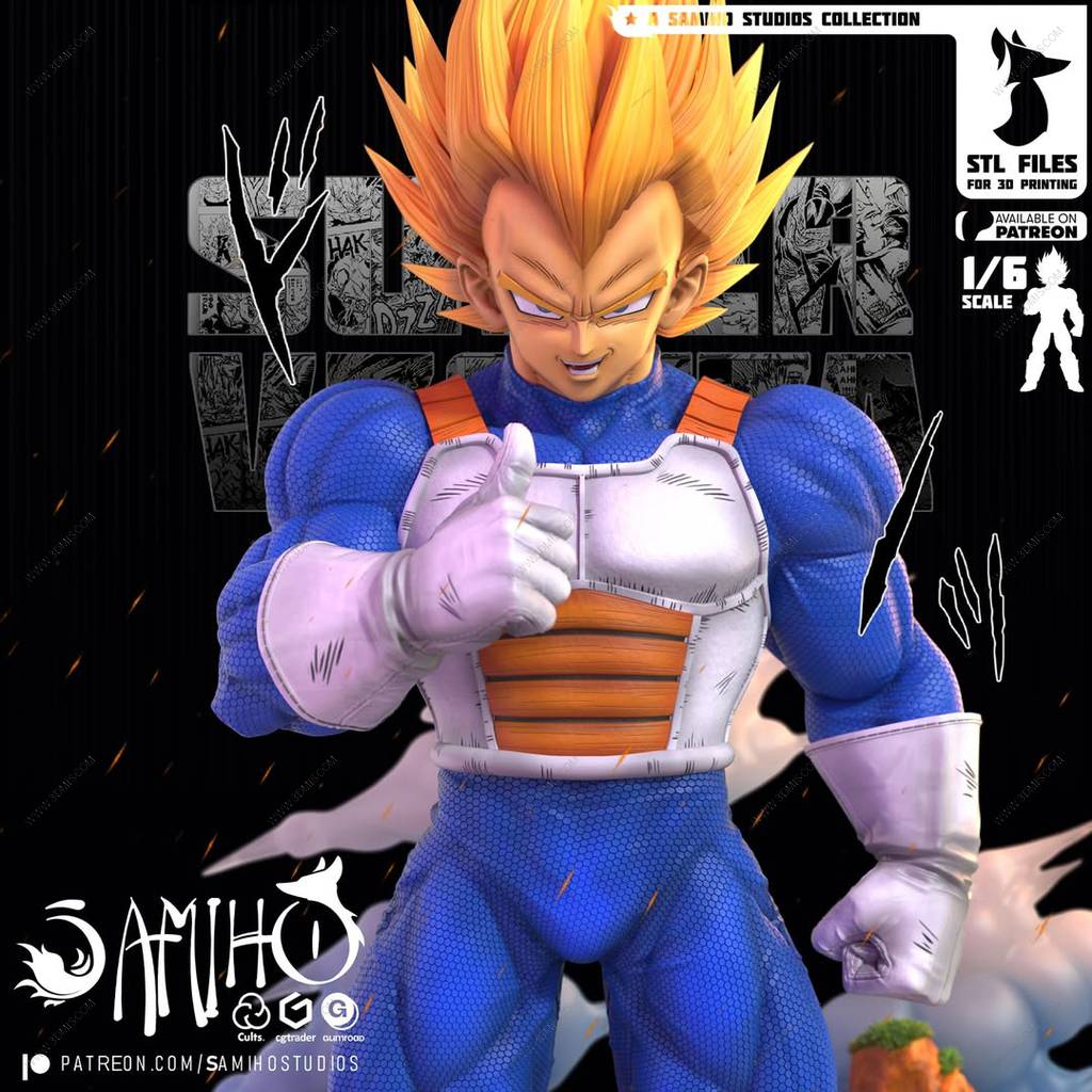 P站图纸印象馆 Samiho 龙珠 贝吉塔 Samiho 龙珠 贝吉塔