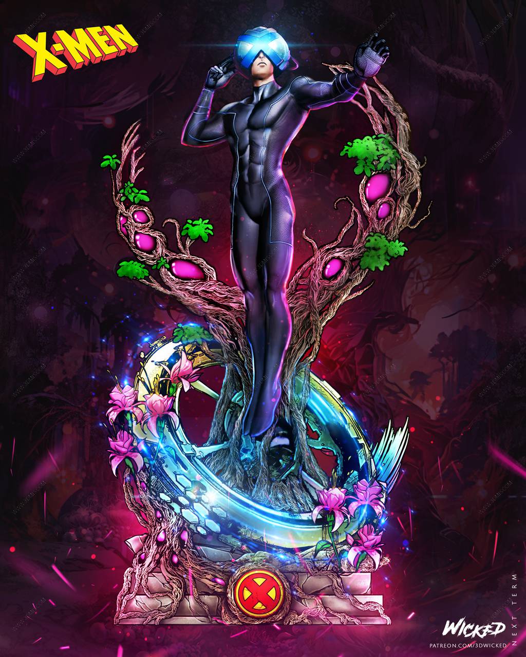 P站图纸印象馆 3DWicked 漫威 X教授 3DWicked 漫威 X教授