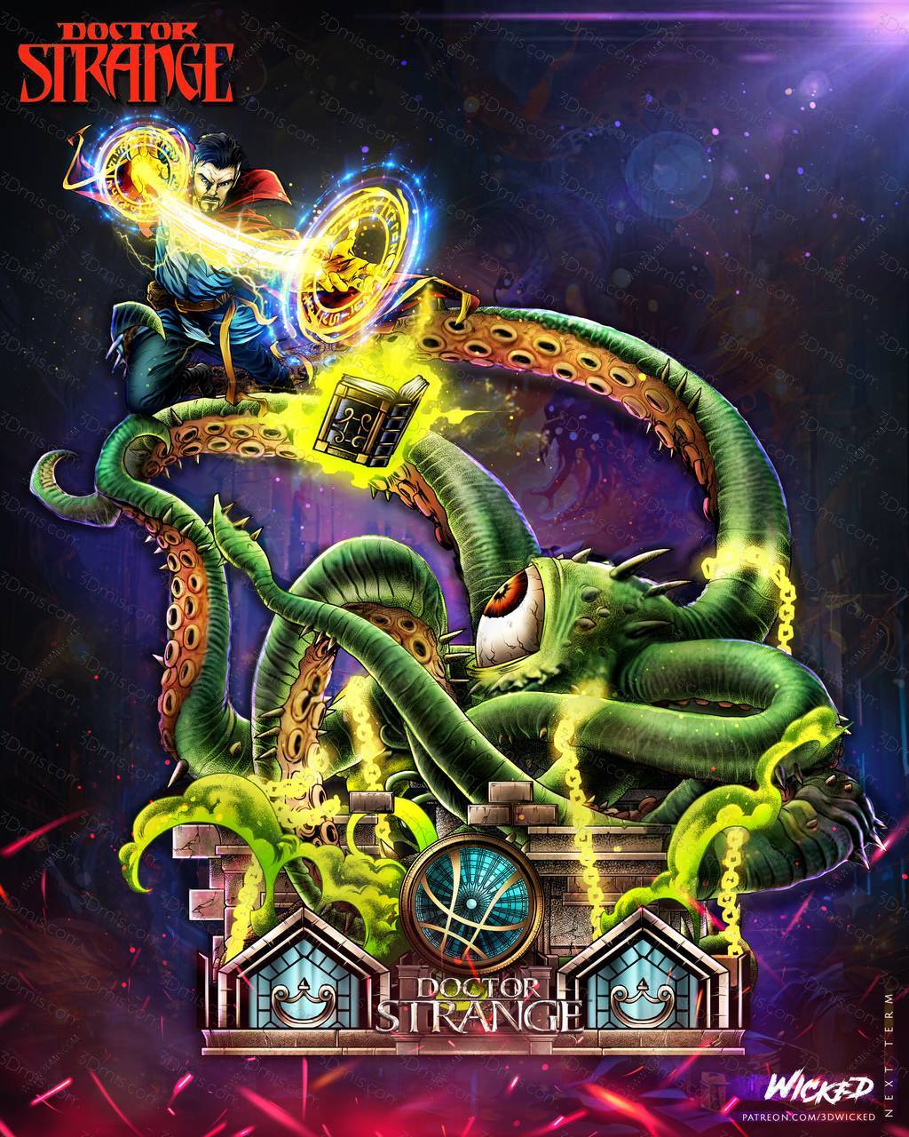 P站图纸印象馆 3DWicked 漫威 奇异博士 3DWicked 漫威 奇异博士