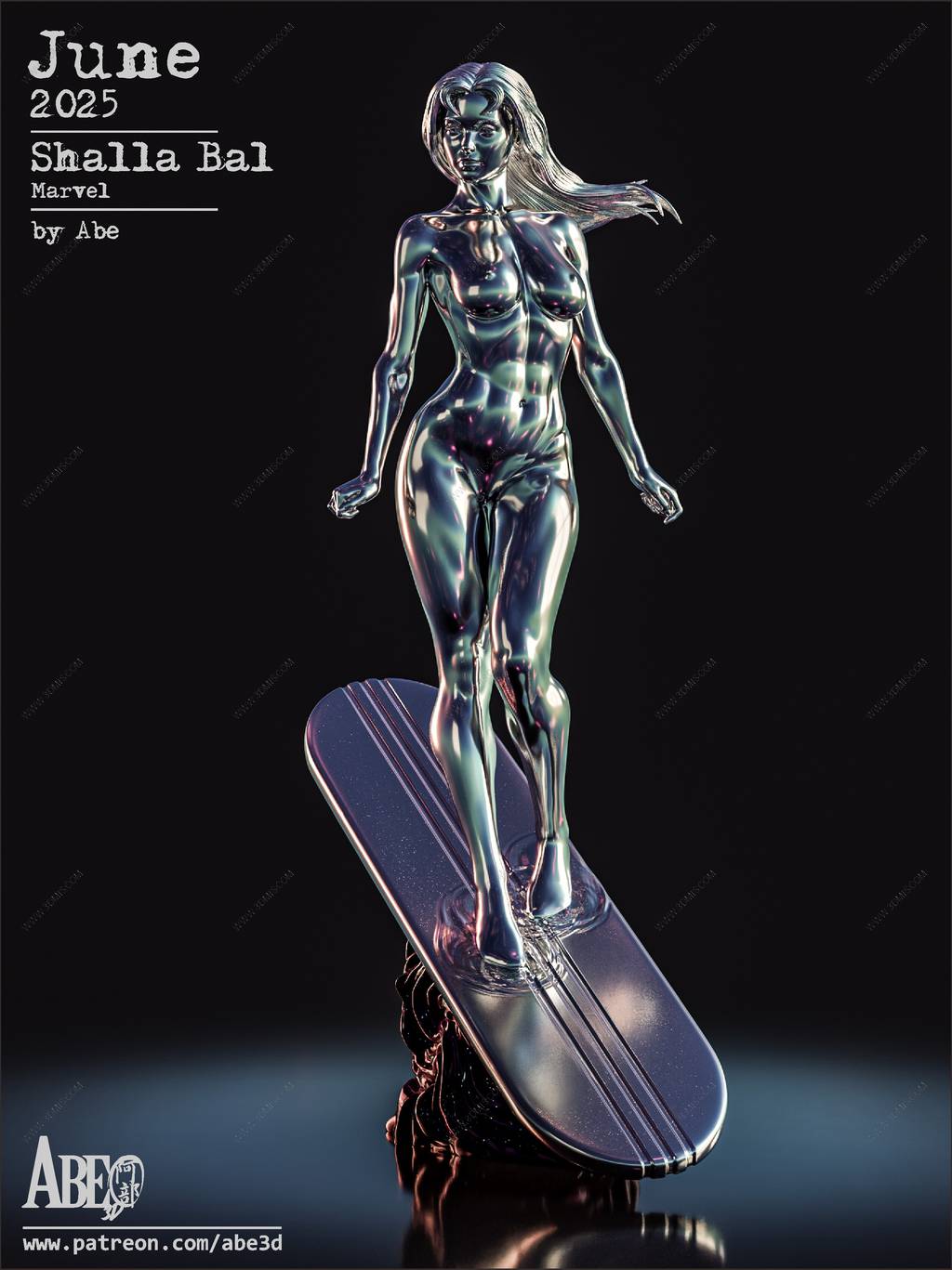 P站图纸印象馆 ABE3D 漫威 莎拉·巴尔 ABE3D 漫威 莎拉·巴尔