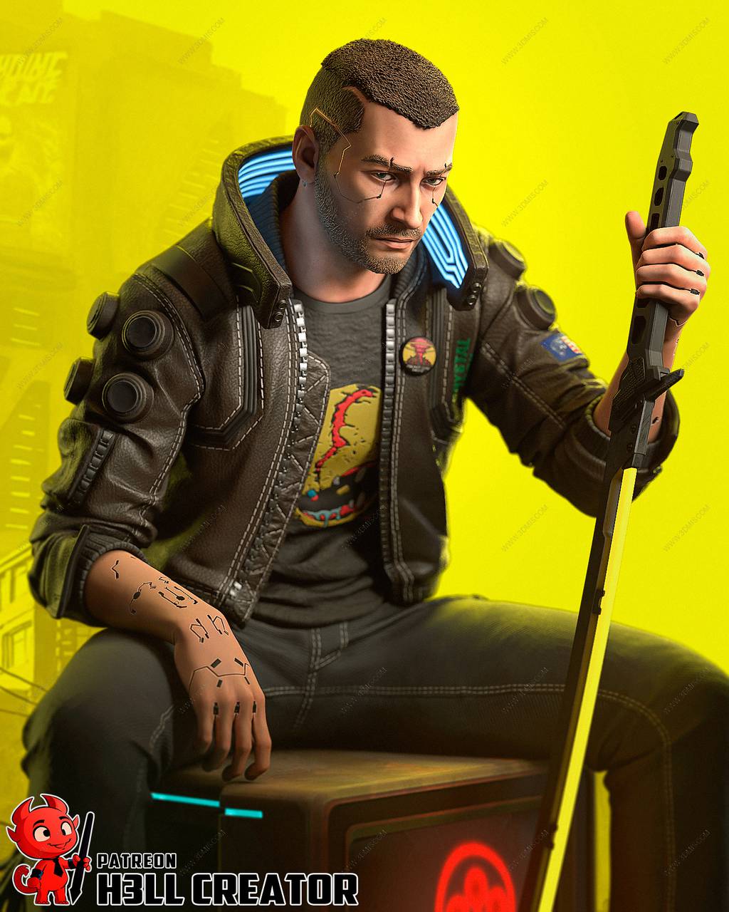P站图纸印象馆 H3LL 赛博朋克 雇佣兵V H3LL 赛博朋克 雇佣兵V
