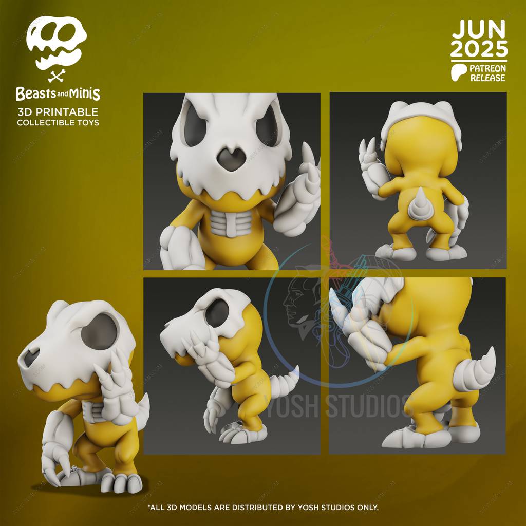 P站图纸印象馆 Yosh 数码宝贝 亚古兽 Yosh 数码宝贝 亚古兽