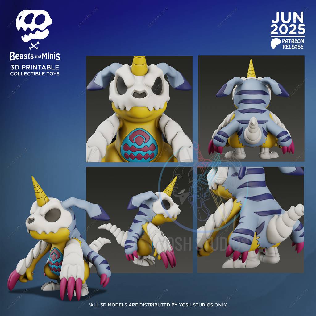 P站图纸印象馆 Yosh 数码宝贝 加布兽 Yosh 数码宝贝 加布兽